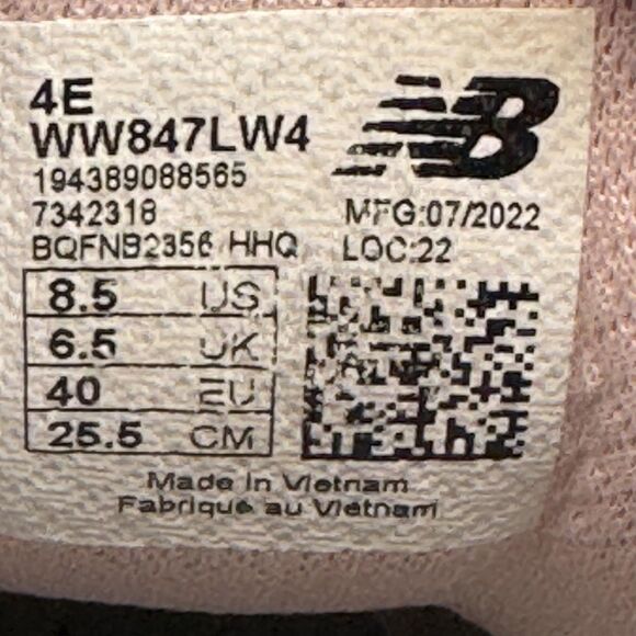 New Balance Walking Shoes Womens Size 8.5 Wide 4E Gray Pink 847v4 Sneakers - Picture 10 of 11